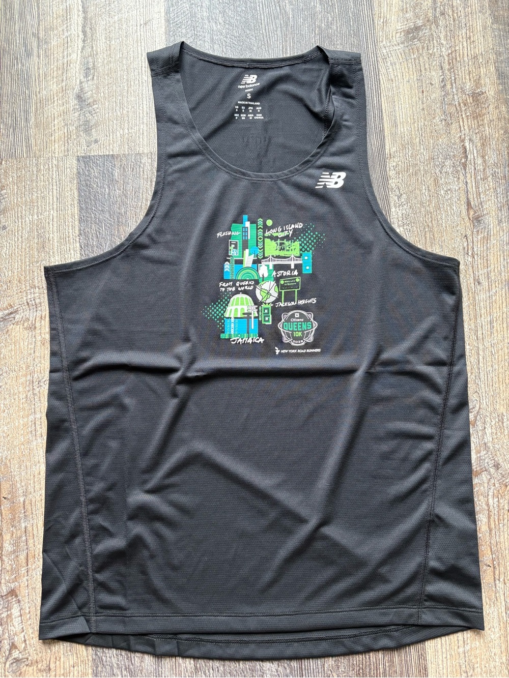 New Balance New York Road Runners Queens 10k singlet tank top small